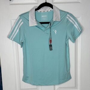 Wynnr Light Blue Boy’s Collared Polo Shirt with tags. Sz L